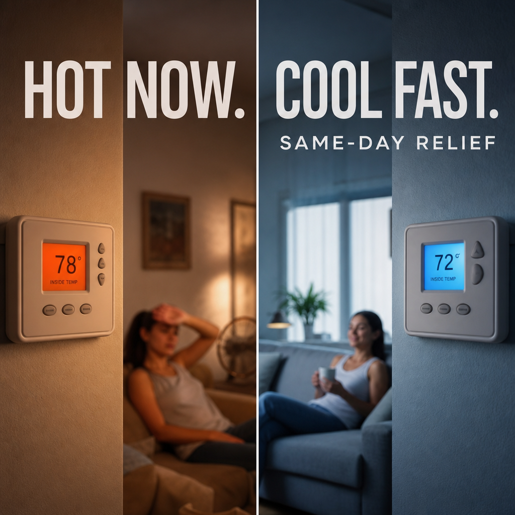 Broken AC? Fixed before dinner.