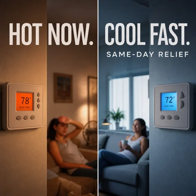 Broken AC? Fixed before dinner.